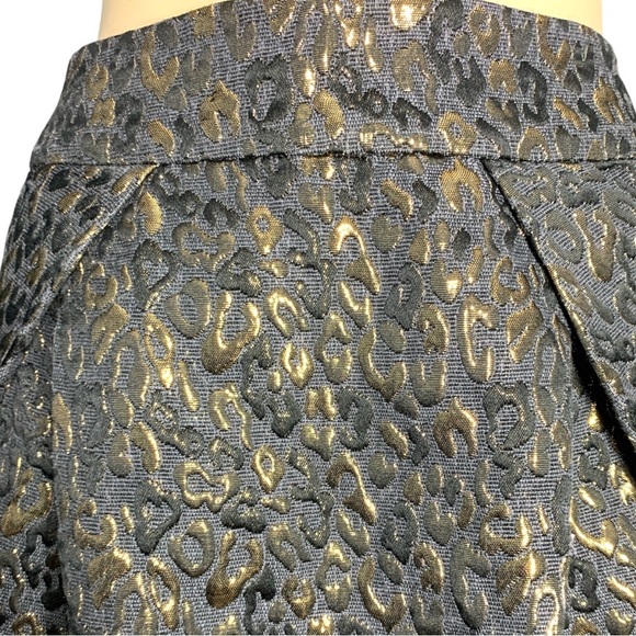 Gorgeous Michael KORS Gold and Black Luxury Skirt Size 6 - Picture 8 of 15